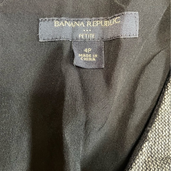 Banana Republic factory size 4 petite black/gray midi dress - Picture 6 of 7